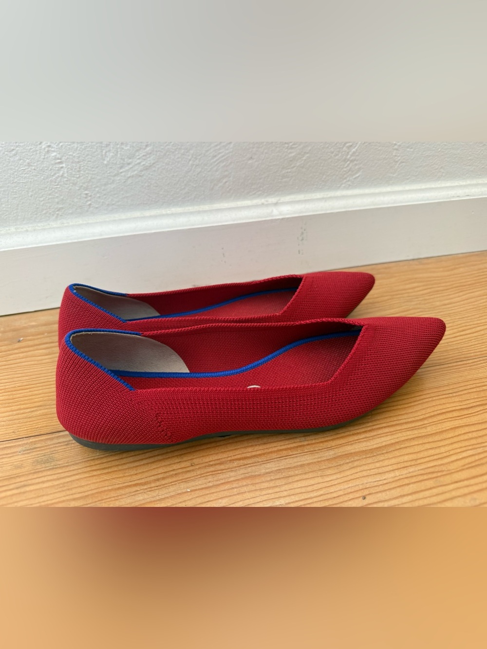 Red classic point Rothy’s flats size 9.5 - Picture 5 of 8